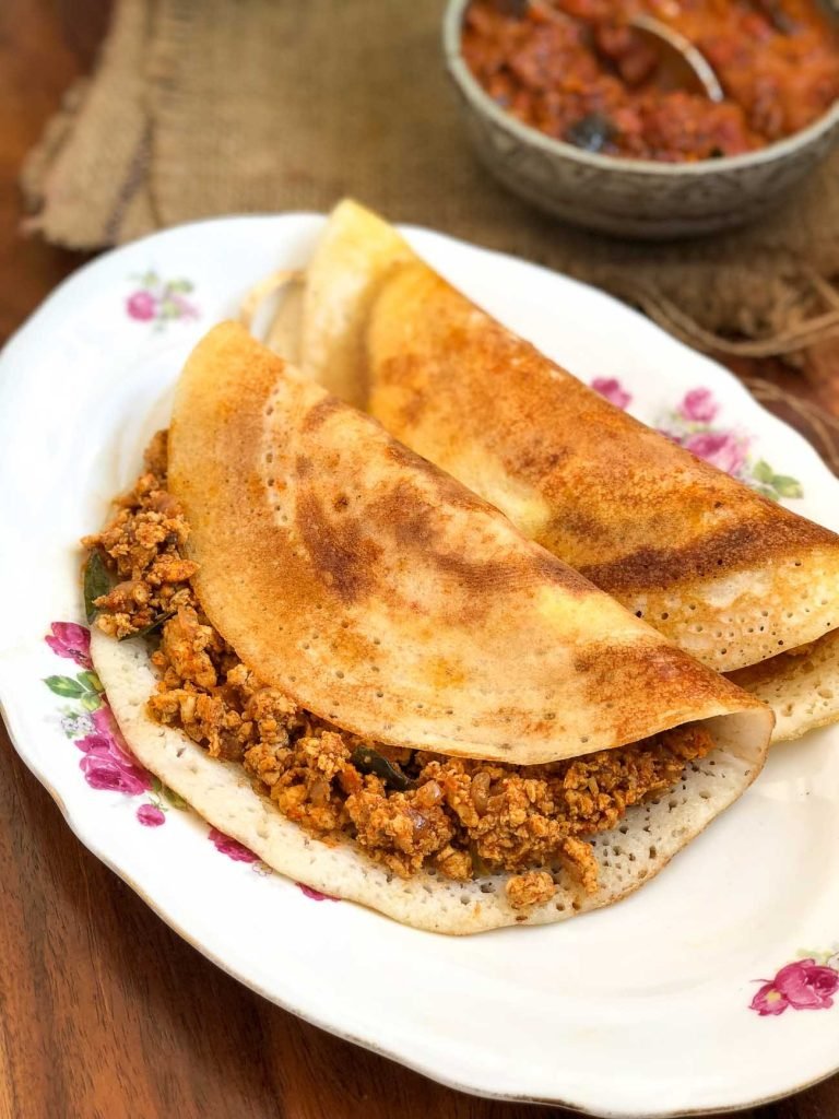 Chicken_Keema_Dosa__